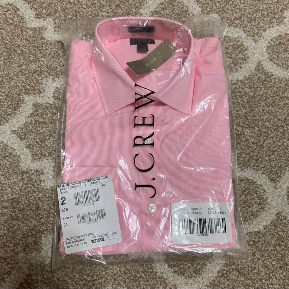 NWT JCrew | Crosby Bankers Strip, Cool Pink